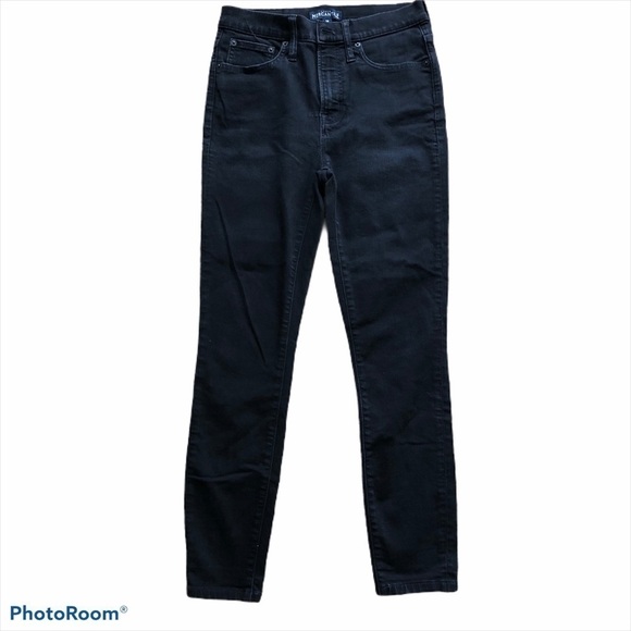 J Crew Highest Rise black skinny jeans size 28